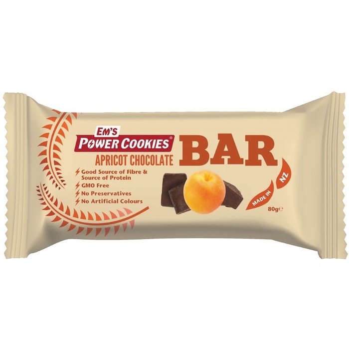 EMS EM’S POWER COOKIE APRICOT CHOCOLATE BAR
