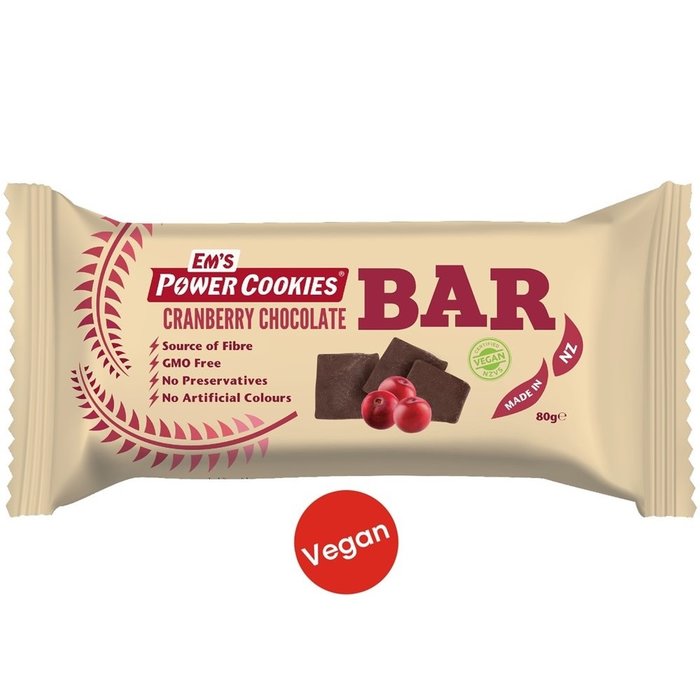EMS EM’S POWER COOKIE CRANBERRY CHOCOLATE BAR