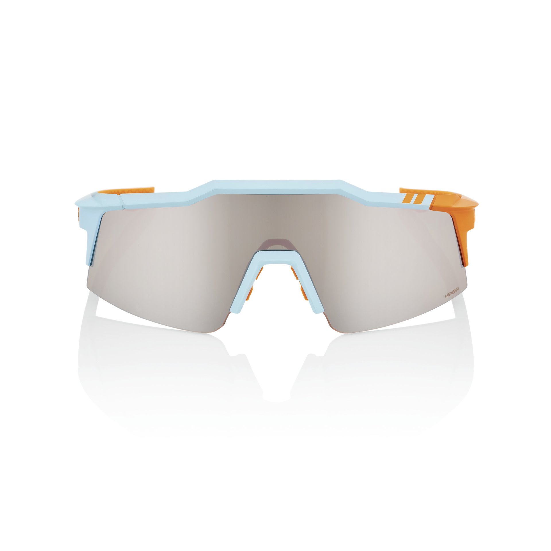 100% SPEEDCRAFT SL SUNGLASSES - SOFT TACT TWO TONE - HIPER SILVER