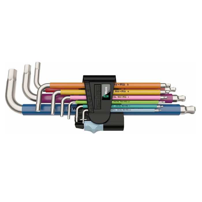 WERA WERA 3950/9 HEX-PLUS STAINLESS ALLENKEYS