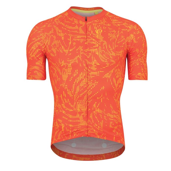 PEARL IZUMI PEARL IZUMI INTERVAL JERSEY SOLAR FLARE HATCH PALM LARGE