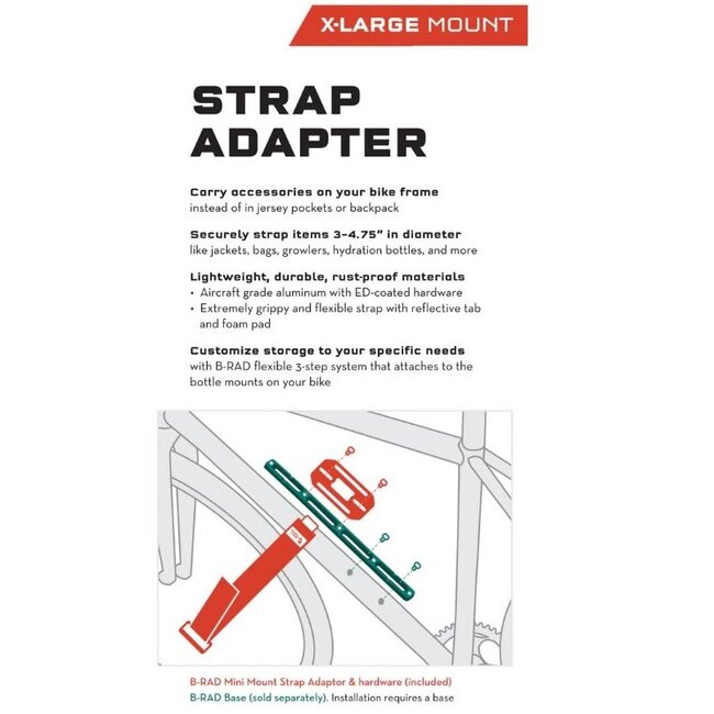 WOLF TOOTH B-RAD XL STRAP ACCESSORY MOUNT
