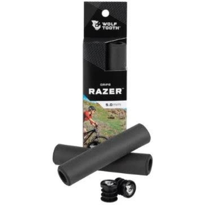 WOLFTOOTH COMPONENTS WOLF TOOTH RAZER SILICONE GRIPS BLACK