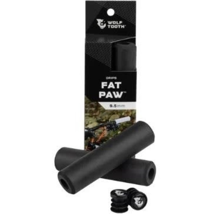 WOLFTOOTH COMPONENTS WOLFTOOTH FAT PAW GRIPS BLACK