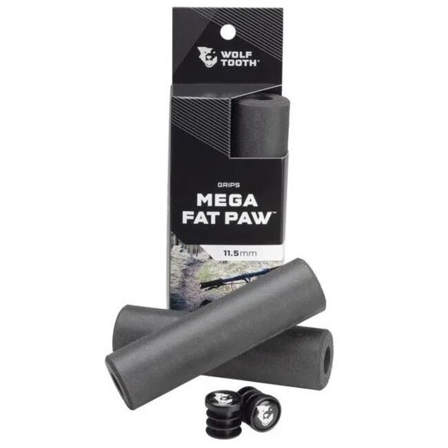 WOLF TOOTH MEGA FAT PAW SILICONE GRIPS BLACK