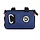 ULAC PORTER HANDLEBAR BAG 2.7 LITRE NAVY / ORANGE