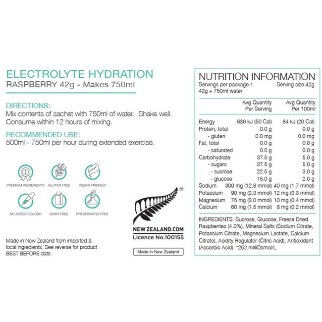 PURE ELECTROLYTE HYDRATION 42G SACHET