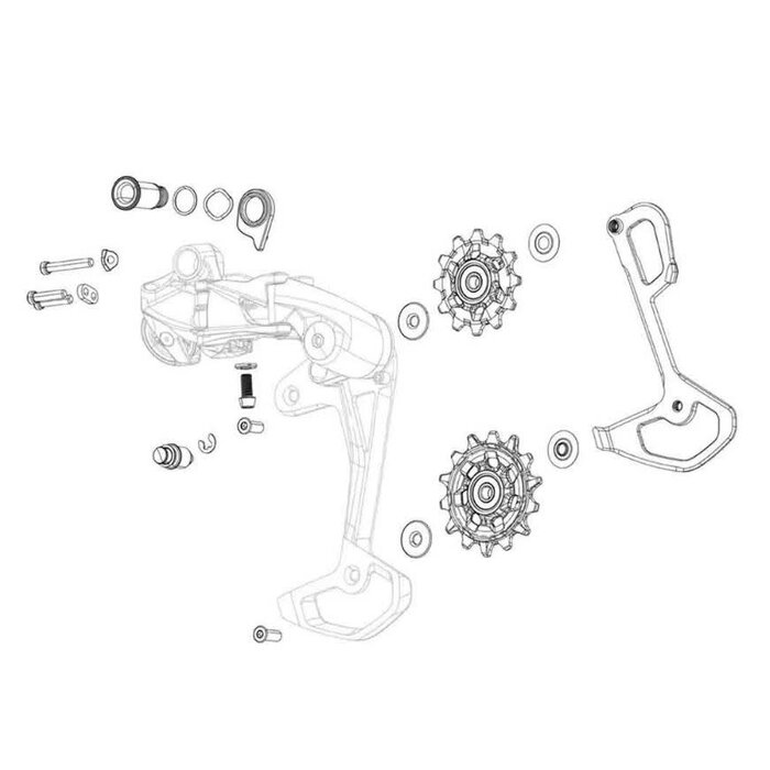 SRAM SRAM EAGLE XX1 PULLEY & INNER CAGE GREY