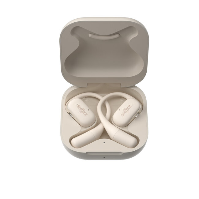 SHOKZ OPEN FIT TRUE WIRELESS EARBUDS BEIGE