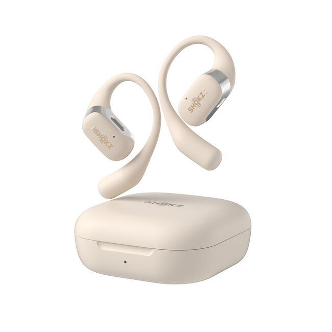 SHOKZ OPEN FIT TRUE WIRELESS EARBUDS BEIGE