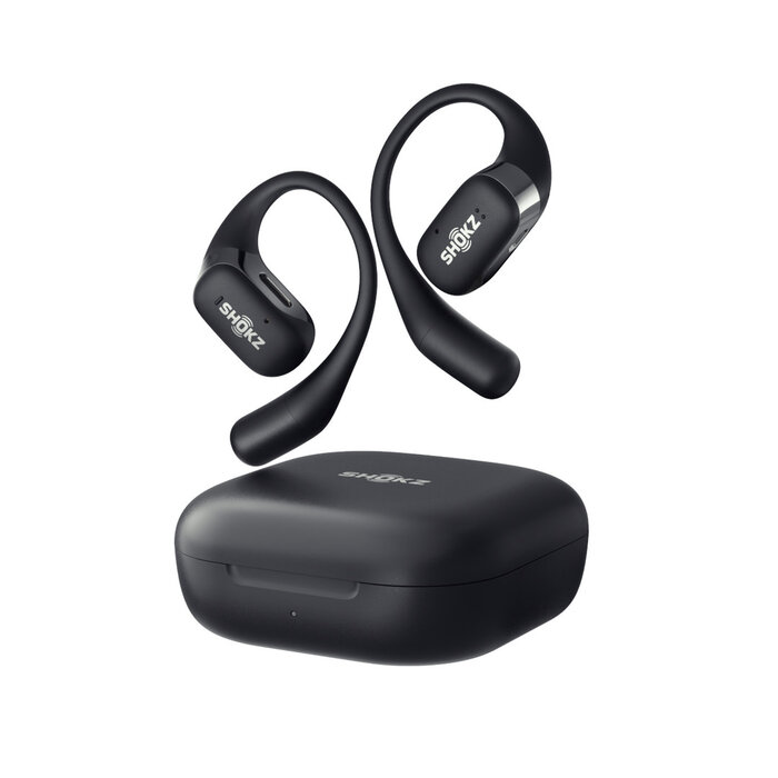 SHOKZ SHOKZ OPEN FIT TRUE WIRELESS EARBUDS BLACK