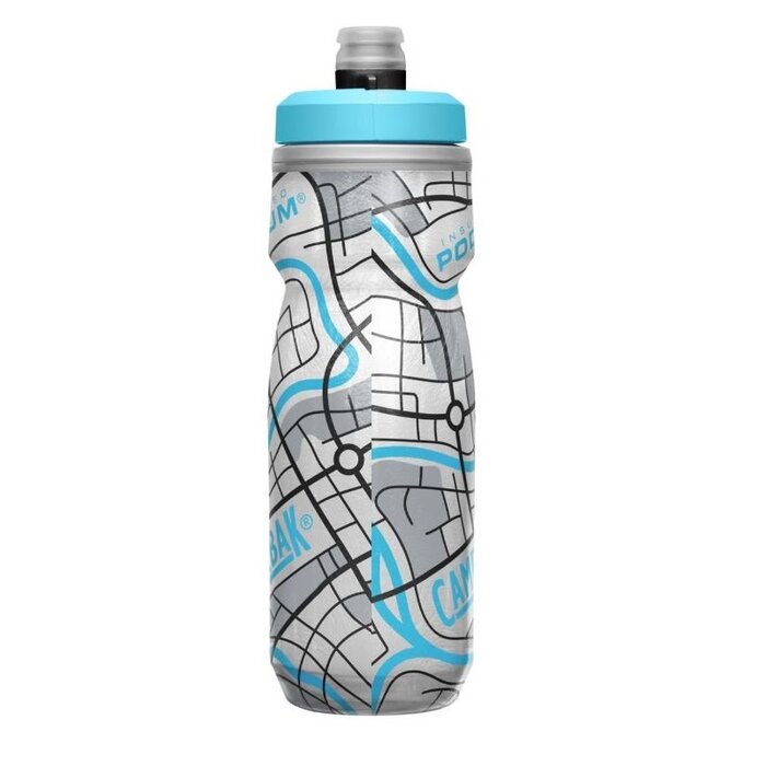 CAMELBAK CAMELBAK PODIUM CHILL BOTTLE 600ML GRID WHITE