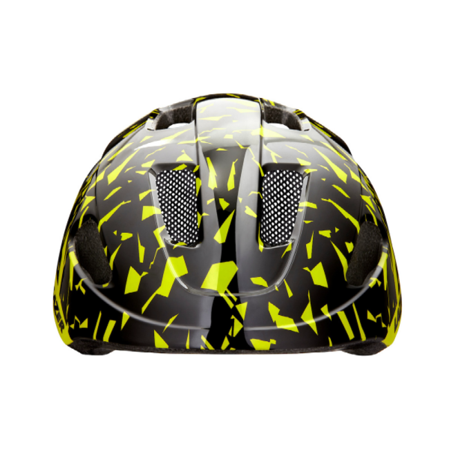 LAZER NUTZ KC HELMET BLACK FLASH YELLOW 50 - 56 CM