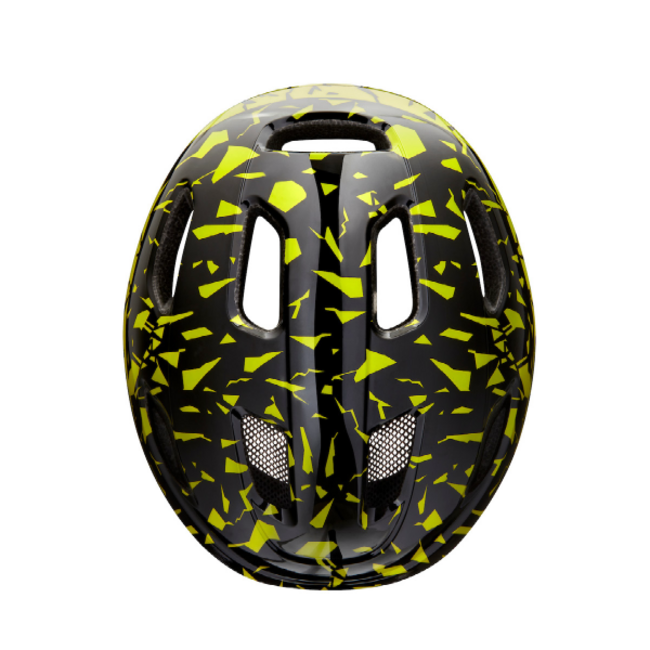 LAZER NUTZ KC HELMET BLACK FLASH YELLOW 50 - 56 CM