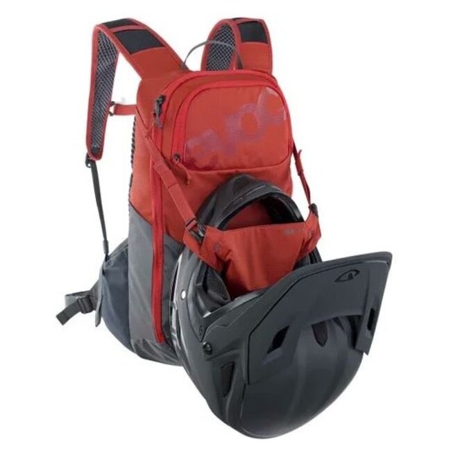 EVOC RIDE 12 BACKPACK W/ 2L BLADER  CHILI RED / CARBON GREY