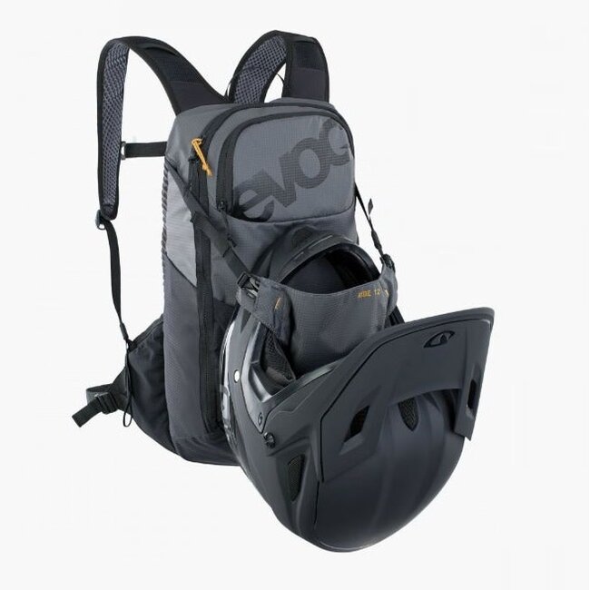 EVOC RIDE 12 BACKPACK W/2L BLADER CARBON GREY / BLACK