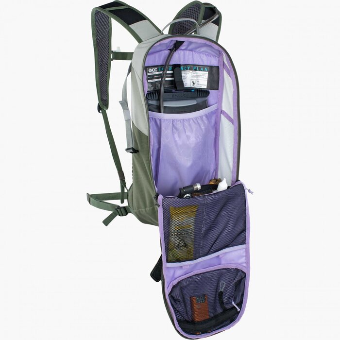 EVOC EVOC RIDE 8 BACKPACK W/ 2L BLADDER STONE / DARK OLIVE