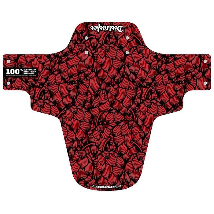 DIRTSURFER DIRTSURFER HOPS RED FRONT MUDGUARD