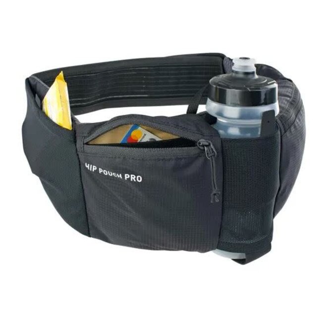 EVOC HIP POUCH PRO W/ 550ML BOTTLE BLACK