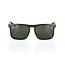 100% RENSHAW SUNGLASSES GLOSS BLACK - GREY GREEN