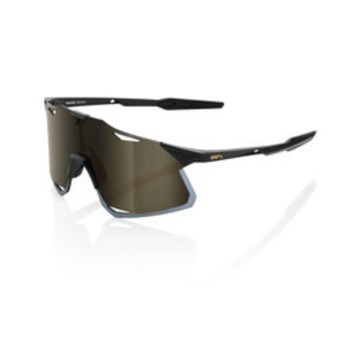 100% 100% HYPERCRAFT SUNGLASSES MATT BLACK - SOFT GOLD MIRROR