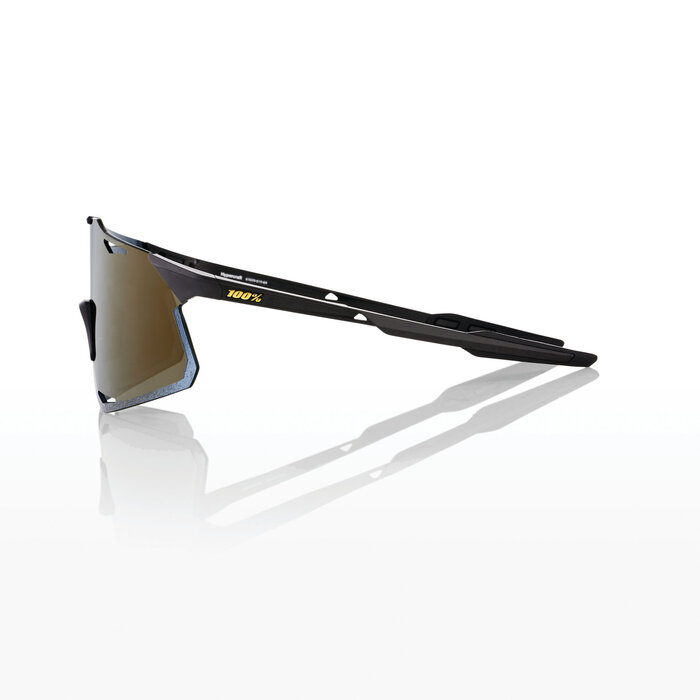 100% 100% HYPERCRAFT SUNGLASSES MATT BLACK - SOFT GOLD MIRROR