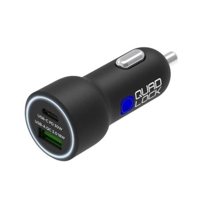 QUADLOCK QUADLOCK DUAL USB 12V QUICK CHARGE USB-C / USB-A