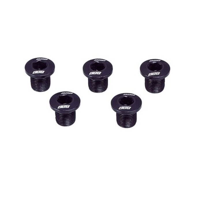 BBB BBB TRIPPLESTAR CHAINRING NUT SET BLACK