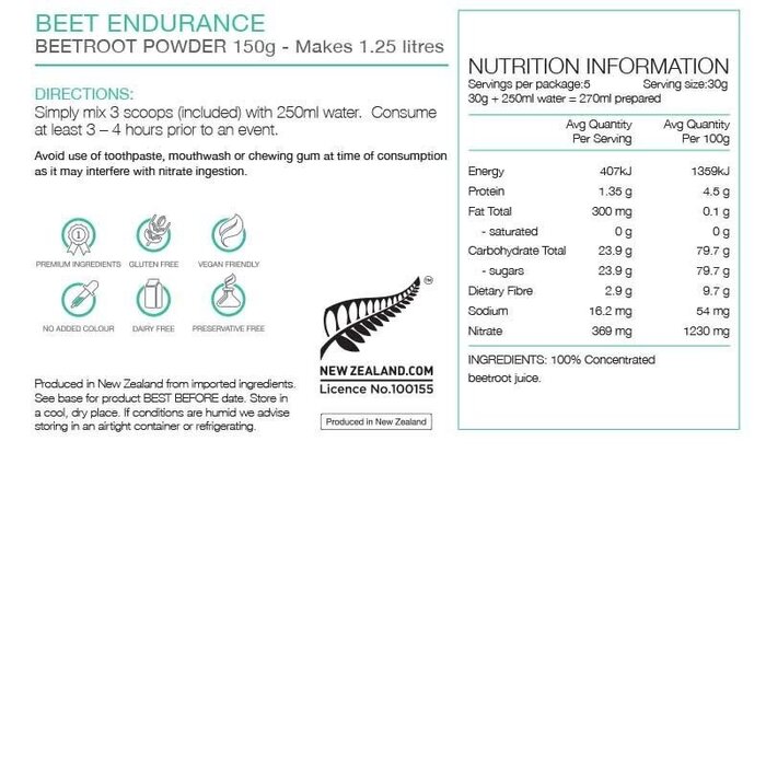 PURE PURE BEET ENDURANCE