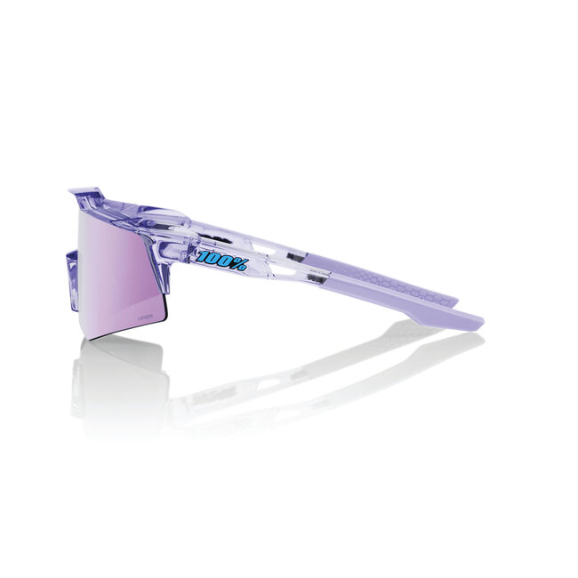 100% SPEEDCRAFT XS SUNGLASSES POLISHED TRANSLUCENT LAVENDER - HIPER LAVENDER