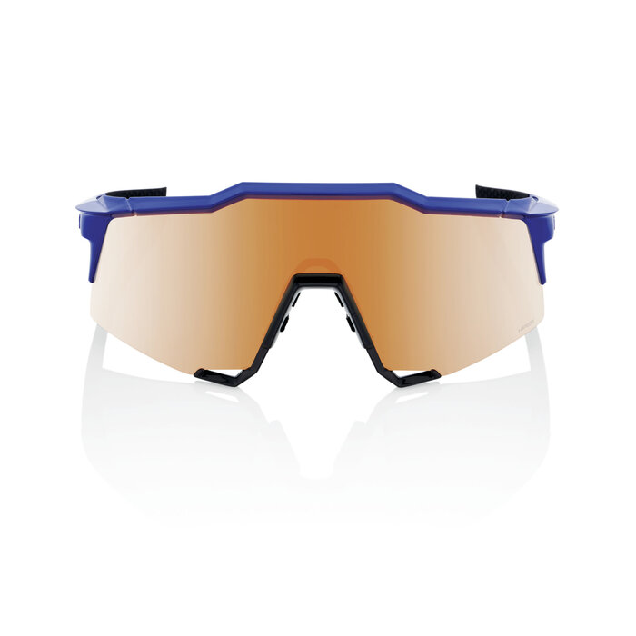 100% SPEEDCRAFT SUNGLASSES GLOSS COBLAT BLUE - HIPER COPPER MIRROR