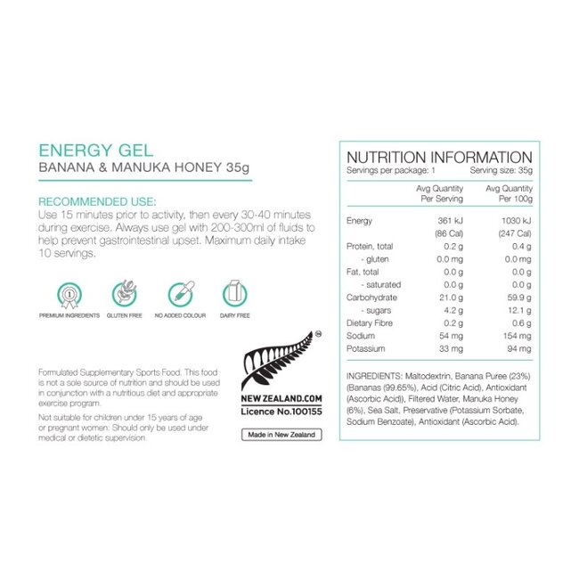 PURE ENERGY GEL 35G