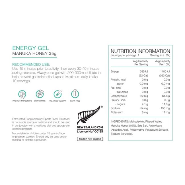 PURE ENERGY GEL 35G