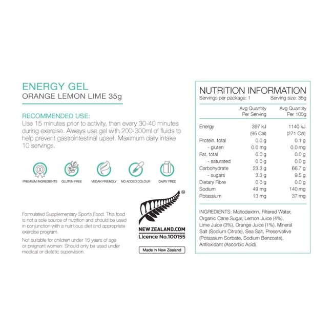 PURE ENERGY GEL 35G