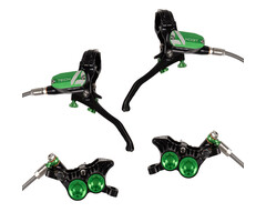 HOPE HOPE TECH4 E4 BLACK / GREEN L/E BRAKE SET