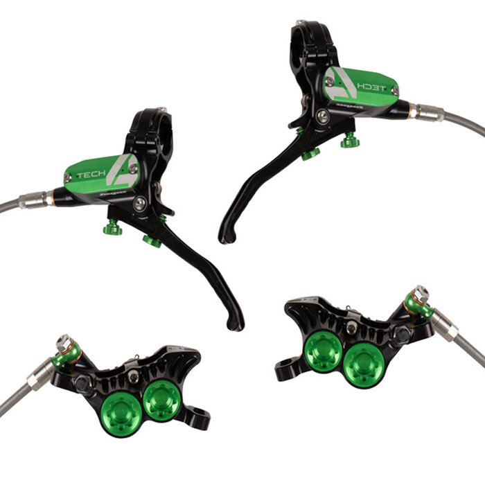 HOPE HOPE TECH4 E4 BLACK / GREEN L/E BRAKE SET