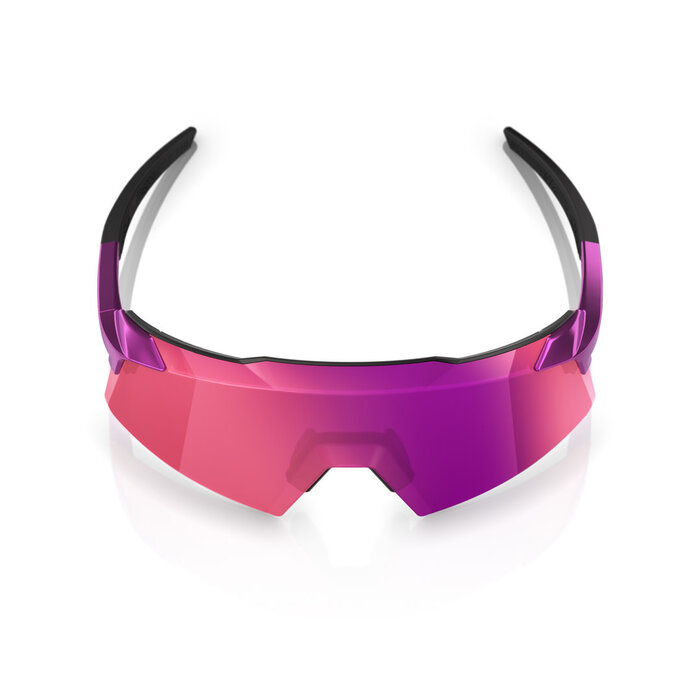 100% 100% AEROCRAFT SUNGLASSES GLOSS PURPLE CHROME - PURPLE MIRROR