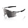 100% AEROCRAFT SUNGLASSESS GLOSS BLACK CHROME - HIPER SILVER CHROME