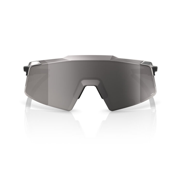 100% 100% AEROCRAFT SUNGLASSESS GLOSS BLACK CHROME - HIPER SILVER CHROME