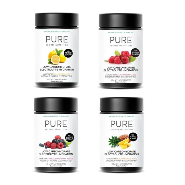 PURE ELECTOLYTE HYDRATION LOW CARB 160G TUB