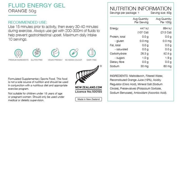 PURE PURE FLUID ENERGY 50G GEL