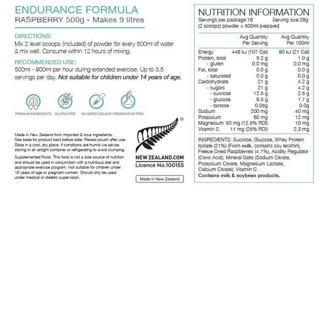 PURE ENDURANCE HYDRATION 500G