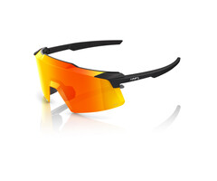 100% 100% AEROCRAFT SUNGLASSES SOFT TACT BLACK - HIPER RED MIRROR