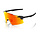 100% AEROCRAFT SUNGLASSES SOFT TACT BLACK - HIPER RED MIRROR