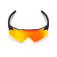 100% AEROCRAFT SUNGLASSES SOFT TACT BLACK - HIPER RED MIRROR