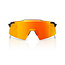 100% AEROCRAFT SUNGLASSES SOFT TACT BLACK - HIPER RED MIRROR