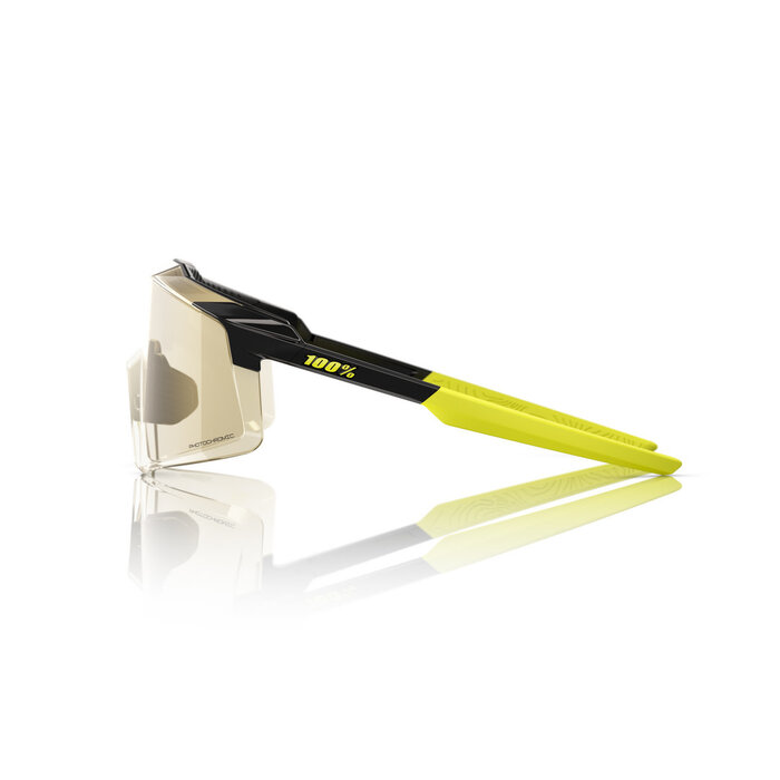 100% 100% AEROCRAFT SUNGLASSES METALIC BLACK - PHOTOCHROMIC