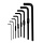 PARKTOOL L HEX WRENCH SET HXS-1.2