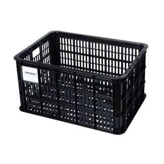 BASIL BASIL BICYCLE CRATE LARGE 40 L RECYCLED BLACK