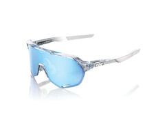 100% 100% S2 SUNGLASSES POLISHED TRANSLUCENT - HIPER BLUE